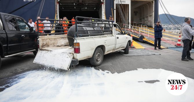 Λέσβος: Διαμαρτυρία κτηνοτρόφων για τον αφθώδη πυρετό