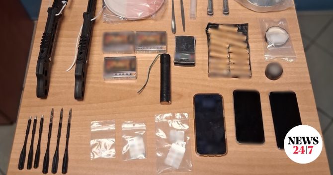 Χαλκίδα: Οπλα, ναρκωτικά και αρχαία στα χέρια της ΕΛΑΣ