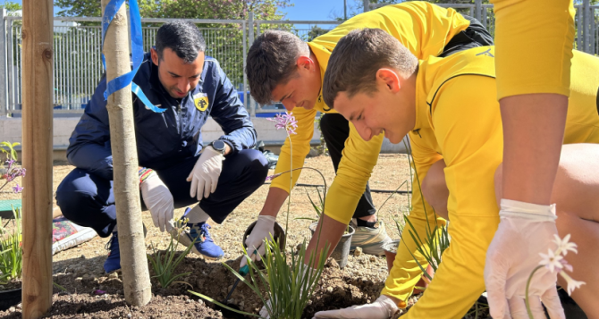 Δενδροφύτευση στη Νέα Φιλαδέλφεια με συμμετοχή της ΑΕΚ