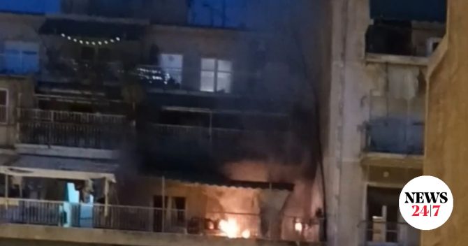 Μεταξουργείο: Φωτιά σε διαμέρισμα τέταρτου ορόφου