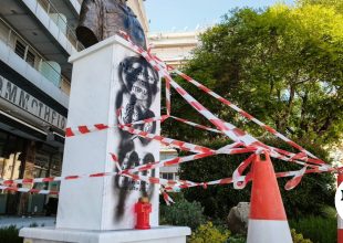 Θεσσαλονίκη: Άγνωστοι βανδάλισαν την προτομή του Γιώργου Λυγγερίδη