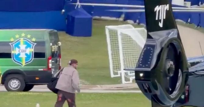 Μουντιάλ: Ο Νεϊμάρ έκανε εντυπωσιακή άφιξη στο προπονητικό κέντρο της Εθνικής Βραζιλίας με το προσωπικό του ελικόπτερο