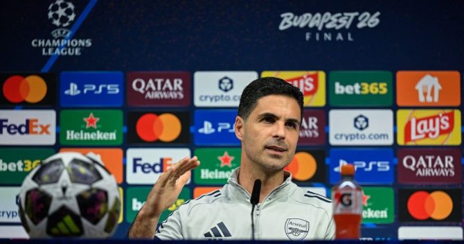Champions League: Η απάντηση του Αρτέτα σε ερώτηση του SPORT24 στη συνέντευξη Τύπου της Άρσεναλ πριν τον τελικό
