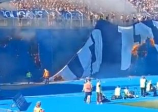 Οπαδοί της Χάιντουκ έβαλαν φωτιά σε πανό των σκληροπυρηνικών της Ντίναμο Ζάγκρεμπ, χάρη σε απίστευτο τρικ