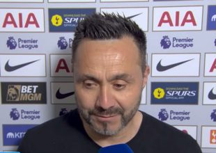 Ντε Τζέρμπι: “Η παραμονή της Τότεναμ στην Premier League ήταν το μεγαλύτερο επίτευγμα στην καριέρα μου”