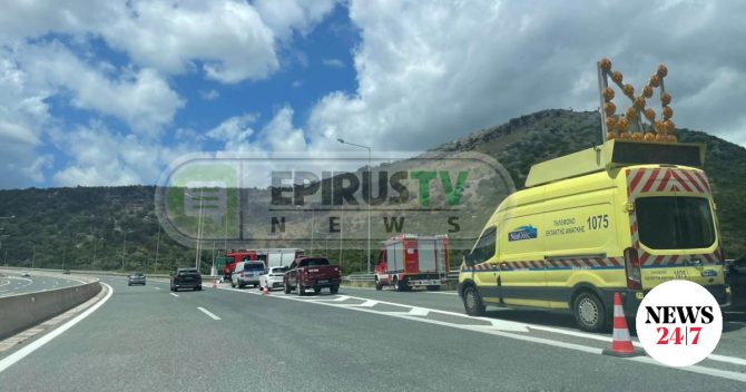 Τροχαίο με τροχόσπιτο στην Ιόνια Οδό