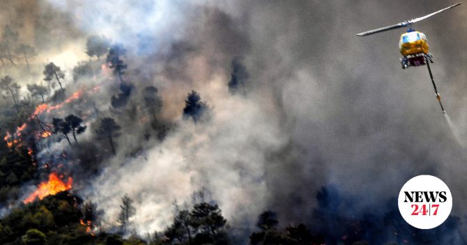 Συνελήφθη 62χρονη για φωτιά από αμέλεια στην Αίγινα