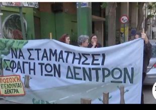 Εξάρχεια: Αντιδράσεις πολιτών για τα δέντρα – “Ήρθαμε να σταματήσουμε την καρατόμηση”