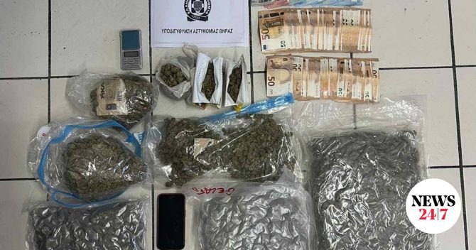 Σαντορίνη: Έφοδος σε 17 σπίτια – Κατασχέθηκαν