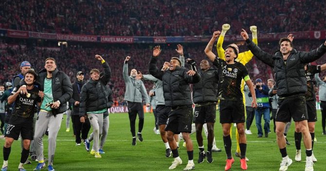 Champions League: Οι πανηγυρισμοί των Παριζιάνων μετά την back to back πρόκριση στον τελικό