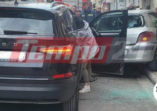 Πάτρα: SUV έπεσε πάνω σε σταθμευμένο αυτοκίνητο και χτύπησε πεζή