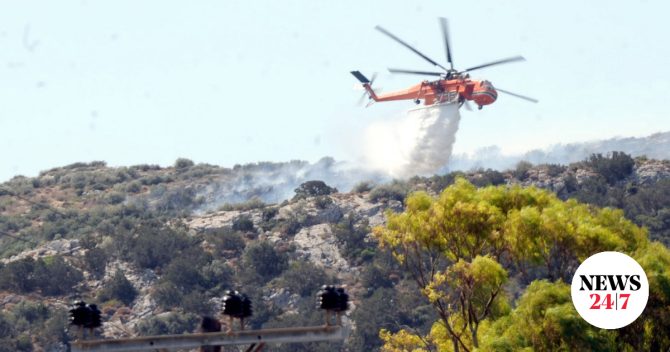 Φωτιά στη Λούτσα Εύβοιας