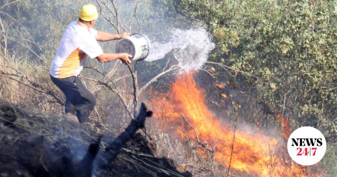 Πρώτος τραγικός απολογισμός: Ενας νεκρός και μια εγκαυματίας από τη φωτιά στο Δερβένι Ωραιοκάστρου