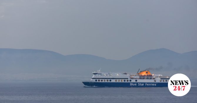 Τηλεφώνημα για βόμβα στο Blue Star 2 με πάνω από 1000 επιβαίνοντες