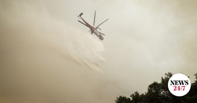 Μεγάλη φωτιά τώρα στην Εύβοια