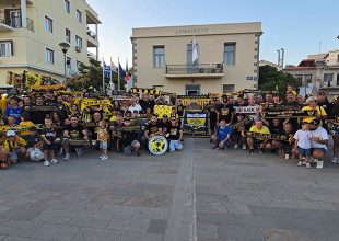 Το Τρόπαιο της Πρωταθλήτριας ΑΕΚ «ταξίδεψε» στη Λήμνο (pics)