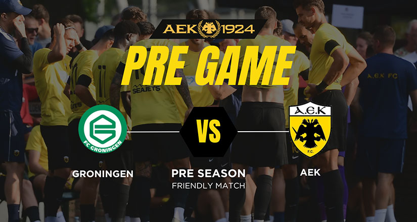 PRE GAME από την Ολλανδία για το Γκρόνινγκεν – ΑΕΚ