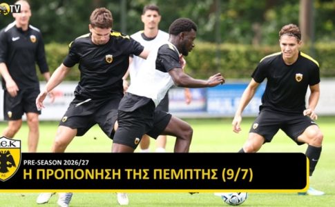 AEK TV: Στιγμές από την προπόνηση της Πέμπτης στο Άπελντορν (VID)