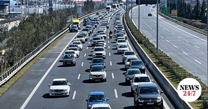 Κίνηση στους δρόμους: Μεγάλες καθυστερήσεις στον Κηφισό