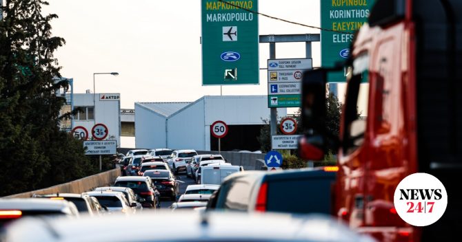 Τροχαίο ατύχημα στην Αττική οδό – Καθυστερήσεις στο ρεύμα προς αεροδρόμιο