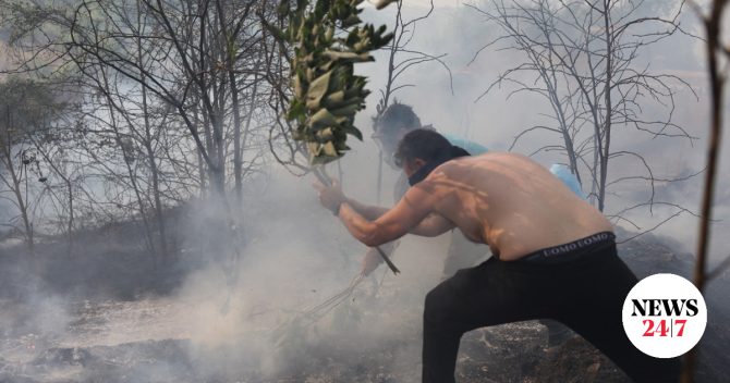 Φωτιά σε δασική έκταση στην Κινέτα