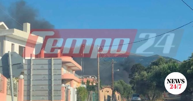 Φωτιά στο Πλατάνι Πάτρας