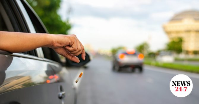 Κέρκυρα: Πέταξε αναμμένο τσιγάρο από ΙΧ και θα πληρώσει 1.300 ευρώ