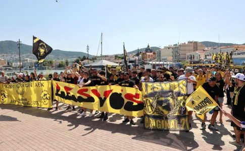 Κιτρινόμαυρο πάρτι και στη Μυτιλήνη για την κούπα της πρωταθλήτριας! (ΦΩΤΟ)