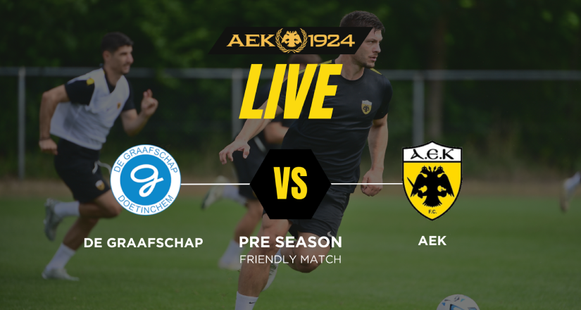 LIVE: Ντε Γκράαφσαπ – ΑΕΚ
