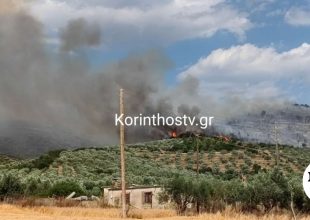 Φωτιά στο Σπαθοβούνι Κορινθίας – Μεγάλη κινητοποίηση, 112 για ετοιμότητα