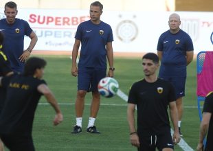 Η προπόνηση της ΑΕΚ στο Παγκρήτιο πριν τον τελικό του Super Cup (ΦΩΤΟ)