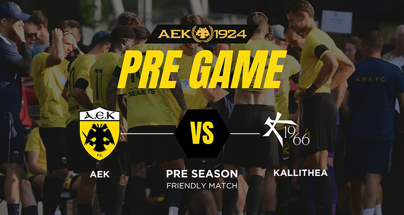 PRE GAME από την Allwyn Arena για το ΑΕΚ – Athens Kallithea