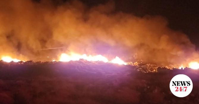 Κρήτη: Φωτιά σε αγροτοδασική έκταση στη Σητεία