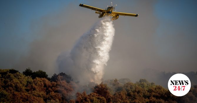Φωτιά στο Κορωπί Αττικής – Επιχειρούν έξι εναέρια, 112 για ετοιμότητα