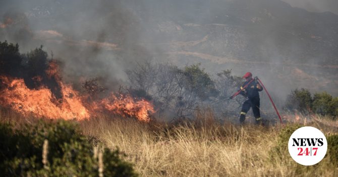 Φωτιά στο Ρέθυμνο – Μήνυμα 112 για εκκένωση δύο περιοχών