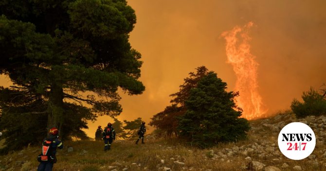 Τέταρτη νύχτα αγωνίας στη Δυτική Αττική – Συνεχής μάχη με τις αναζωπυρώσεις