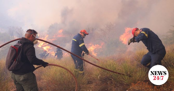 Φωτιά στoν Μαραθιά Ζακύνθου