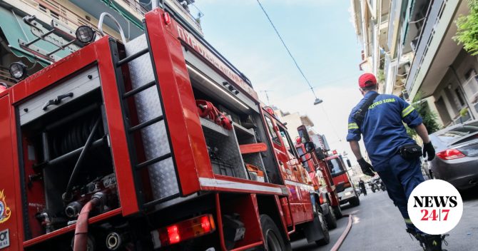 Χωρίς τις αισθήσεις της γυναίκα σε ακάλυπτο πολυκατοικίας στη Μιχαλακοπούλου