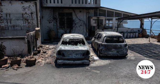 Στάχτη κι αποκαΐδια στο Ρέθυμνο: Αποκαρδιωτικές εικόνες από την επόμενη μέρα