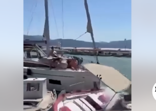 “Τρελή” πορεία ιστιοφόρου στην Λευκάδα: Έπεσε πάνω σε ελλιμενισμένα σκάφη