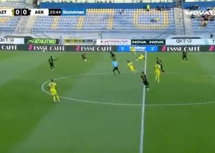 0-1 η ΑΕΚ με αυτογκόλ! (VID)