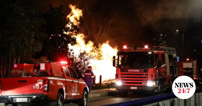 Φωτιά σε δασική έκταση στην Πλαγιά του Κιλκίς