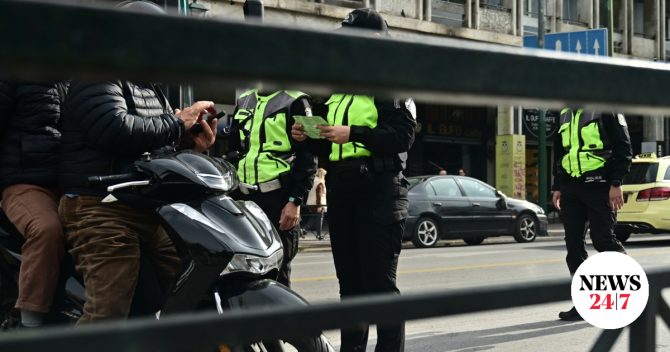 Καισαριανή: Οδηγός συνεπλάκη με τροχονόμους που το βεβαίωσαν παράβαση