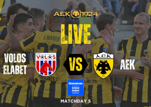 LIVE: Βόλος ELABET – ΑΕΚ