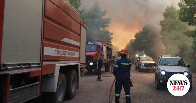 Φωτιά σε χώρο με σκουπίδια στο Ωραιόκαστρο Θεσσαλονίκης
