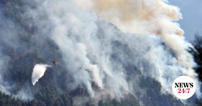 Κόνιτσα: Βελτιωμένη η εικόνα της φωτιάς που καίει για 8η μέρα