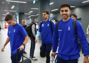 Θερμή υποδοχή για την Εθνική Ελλάδας στη Θεσσαλονίκη