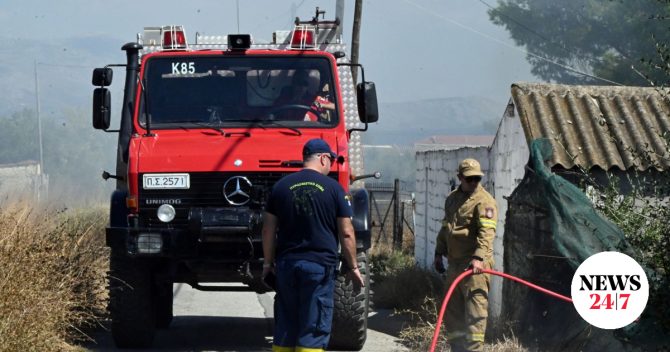 Φωτιά σε στάβλο στη Νέα Μάκρη