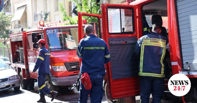 Φωτιά σε υπόγειο διαμέρισμα στα Σεπόλια
