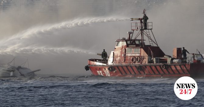 Φωτιά σε οχηματαγωγό πλοίο με 29 επιβαίνοντες βόρεια της Μυκόνου